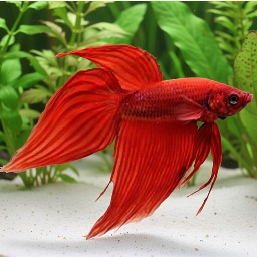 my-betta-maximus-swimming-around