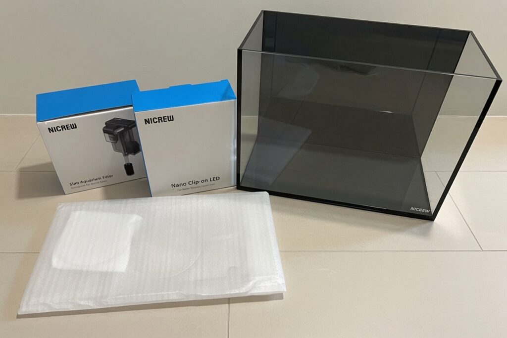 NICREW Nano Nature 2.5 gallon kit unboxed
